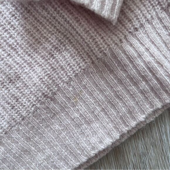 Revolve‎ 27 miles Malibu Arlo Sweater in Rosewater & Periwinkle 100% cashmere M - Picture 4 of 8